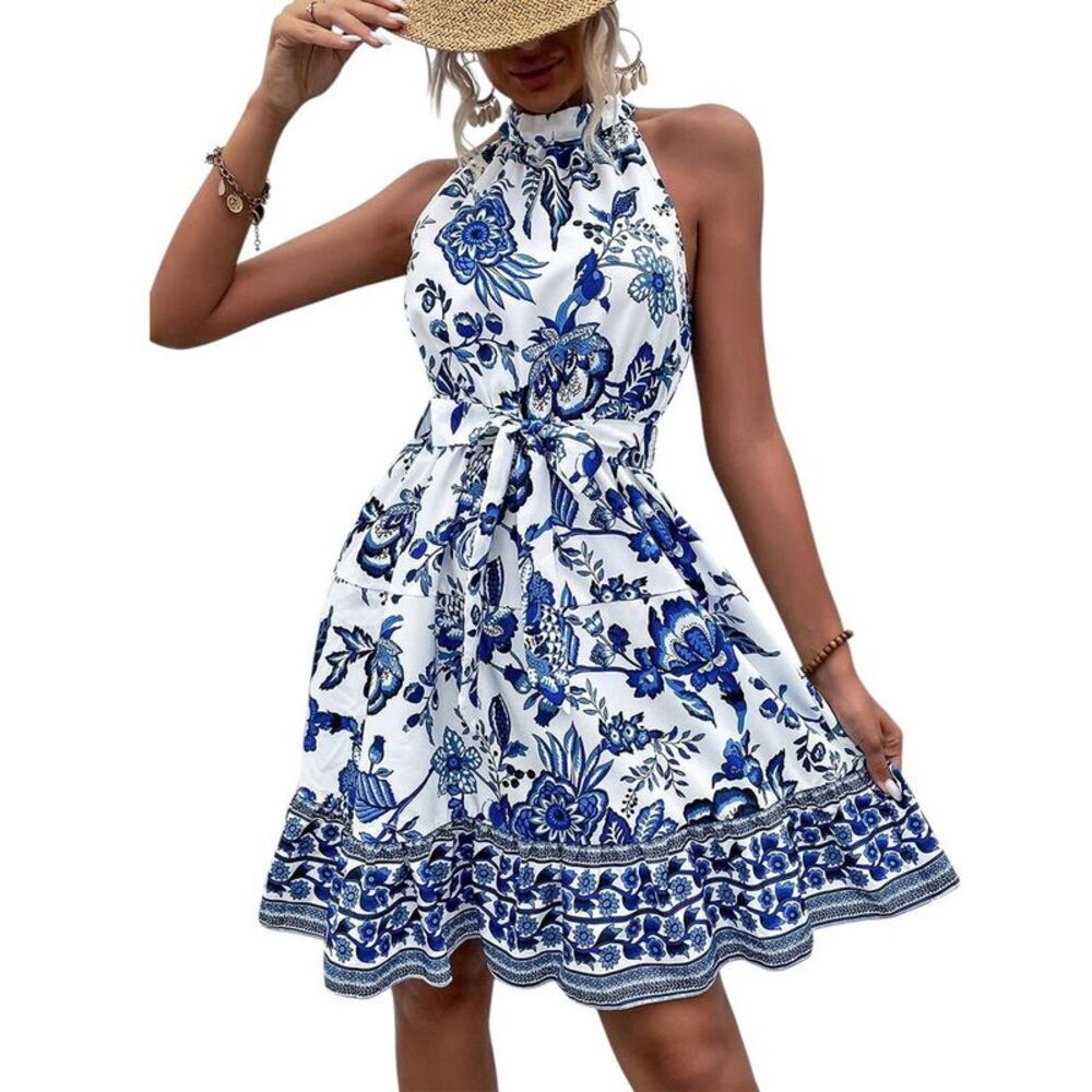 Orniya Womens  Linen Mini Dress